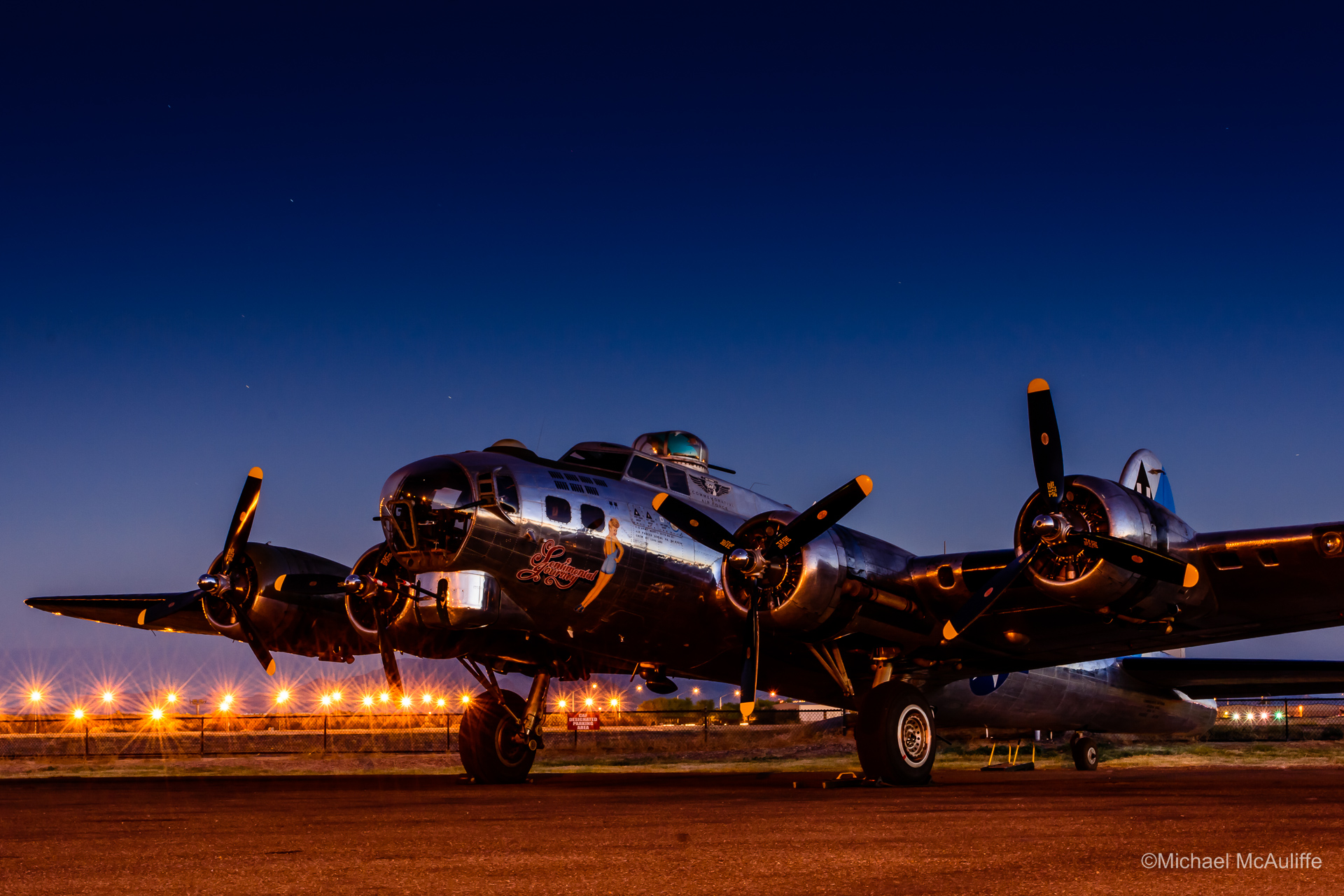 The B-17 Flying Fortress Sentimental Journey at the Arizona Commemorative Air Force Museum.