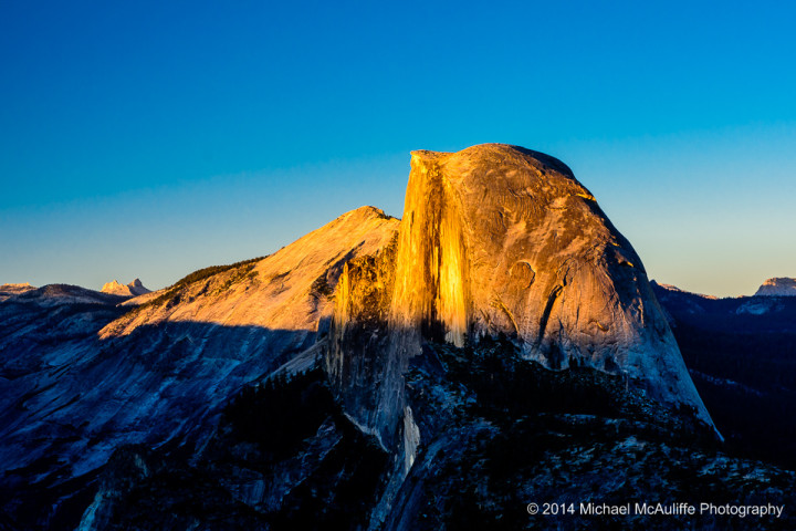 Half Dome as the Sun Sets