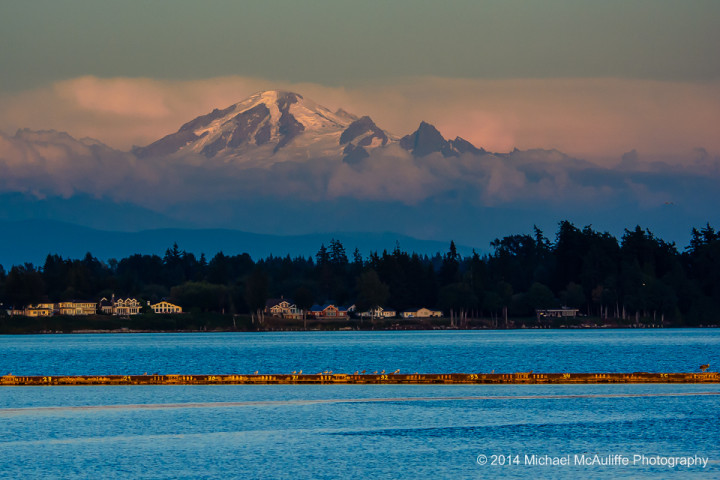 Mount Baker from the Semiahmoo spit.