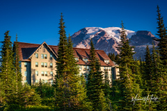 Paradise Inn and Mount Rainier