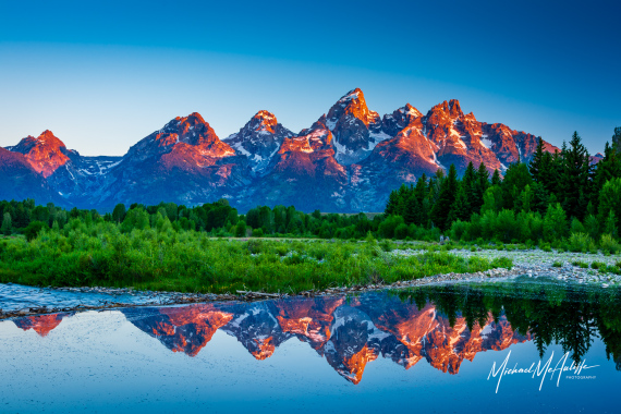 Teton Range From Schwabacher Landing Teton Range From Schwabacher Landing