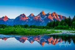 Teton Range From Schwabacher Landing