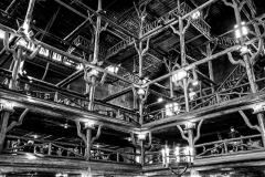 Old Faithful Inn in Black and White